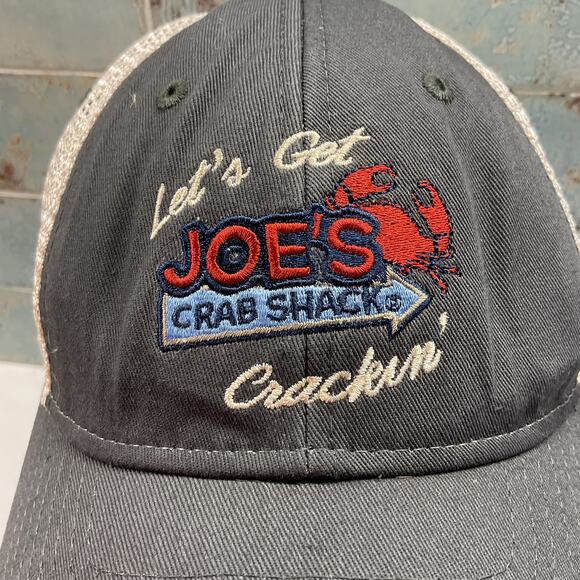 Joes Crab Shack Mens Embroidered Trucker Hat Adjustable size - Picture 2 of 10